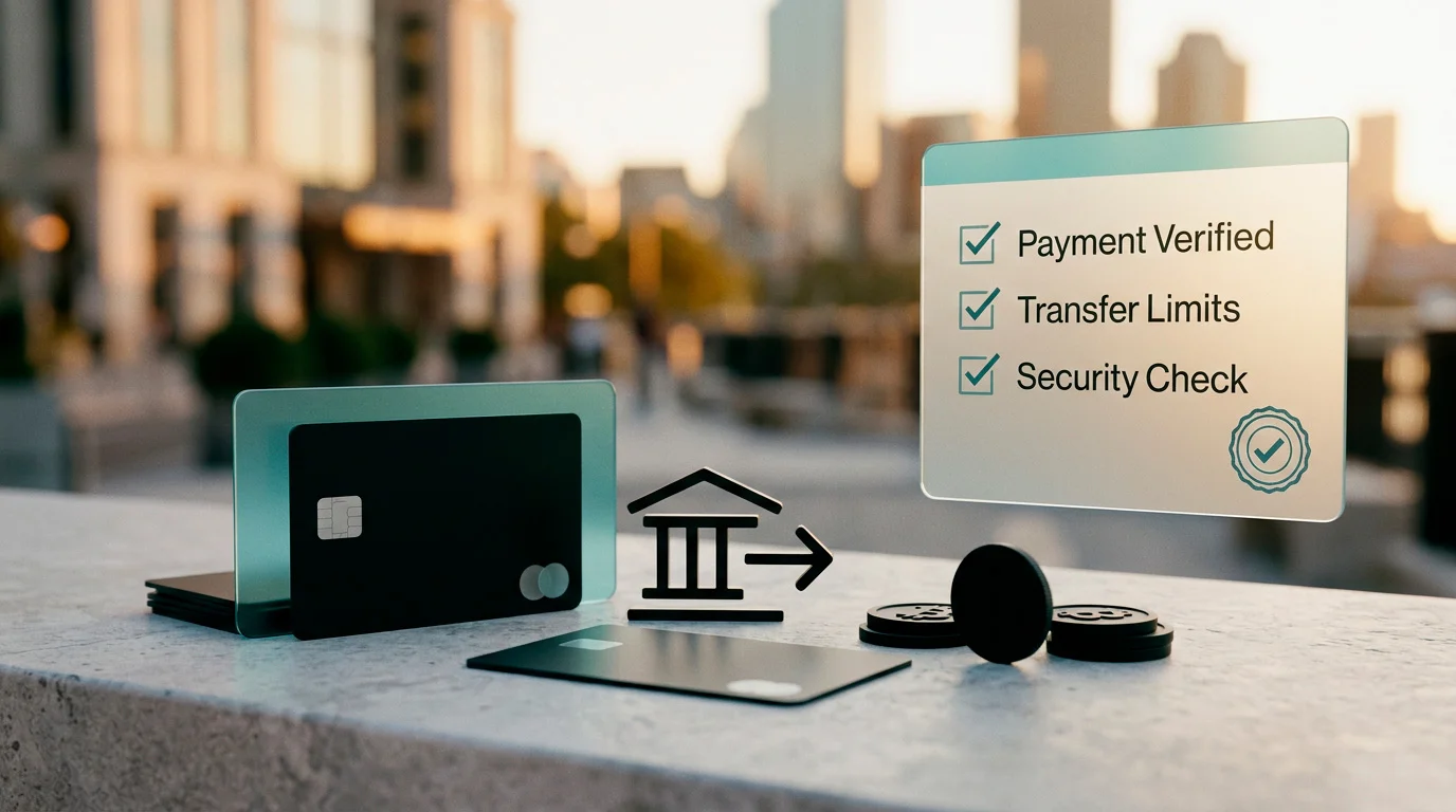 Illustration of payment method cards, bank transfer and crypto checks for SlotLair